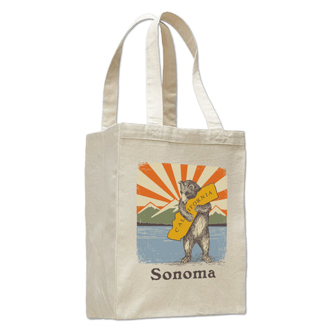 Sonoma Mountain Bear Canvas Bag