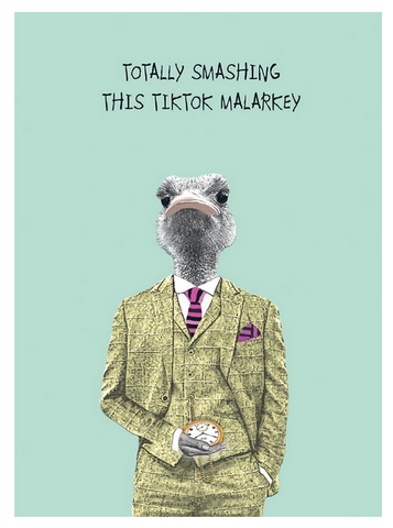 Tik Tok Malarkey Birthday Card Tik Tok Malarkey Birthday Card