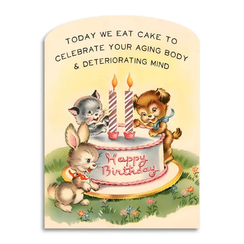 Today We Eat Cake Birthday Card Today We Eat Cake Birthday Card