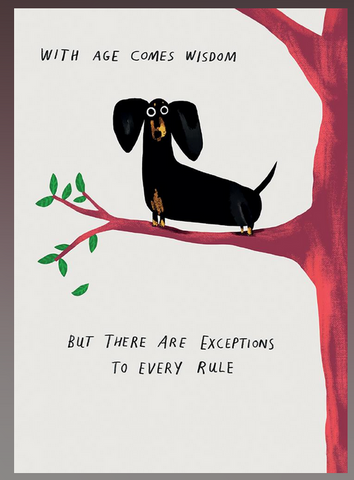 Wisdom Birthday Card Wisdom Birthday Card