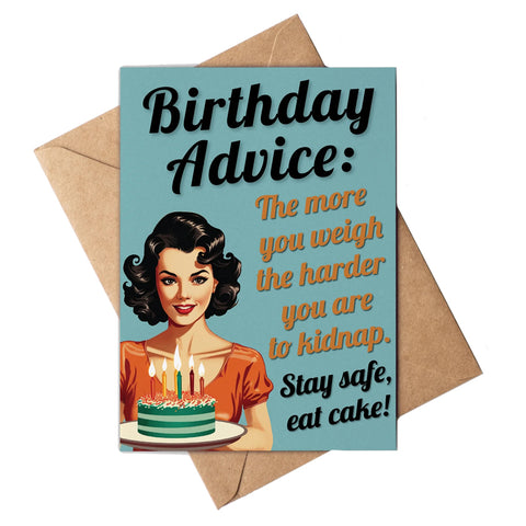 Birthday Advice Card Birthday Advice Card