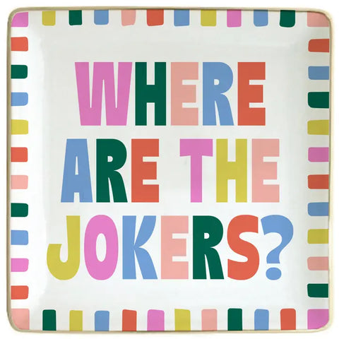 Mahjong Where are the Jokers Trinket Tray Mahjong Where are the Jokers Trinket Tray