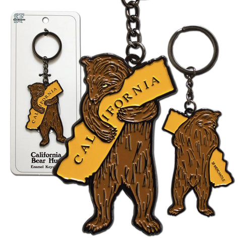 CA Bear Hug Enamel Keychain CA Bear Hug Enamel Keychain