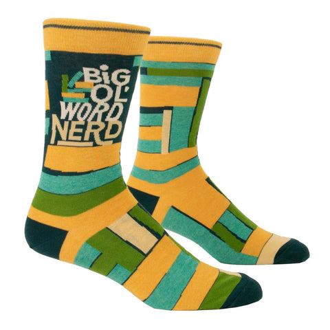 Men's Crew Socks - Big Ol' Word Nerd Men's Crew Socks - Big Ol' Word Nerd