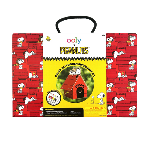 Peanuts Color-In Wooden Birdhouse Kit Peanuts Color-In Wooden Birdhouse Kit