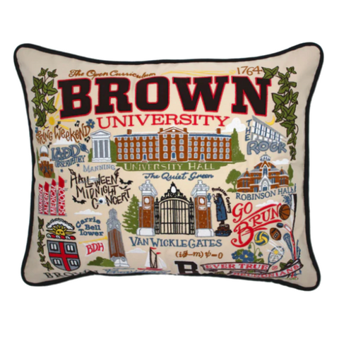 Brown University Collegiate Embroidered Pillow Brown University Collegiate Embroidered Pillow