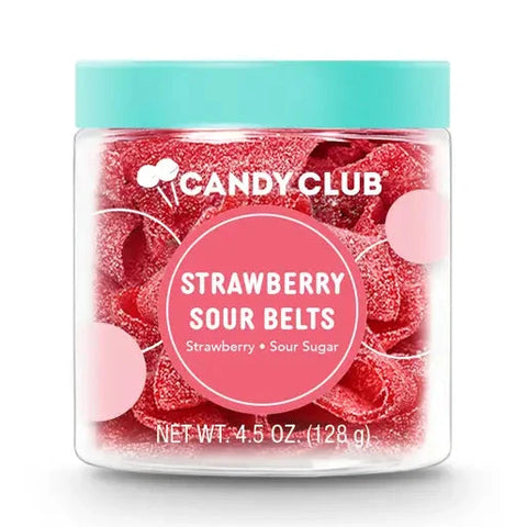 Strawberry Sour Belts Jar Strawberry Sour Belts Jar