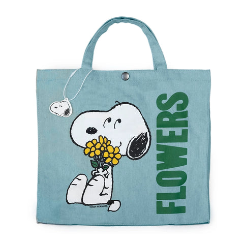 Snoopy Flowers Tote Bag Snoopy Flowers Tote Bag