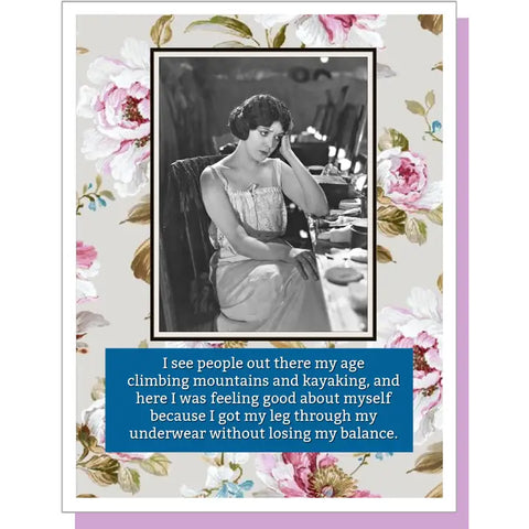 Losing My Balance Card Losing My Balance Card