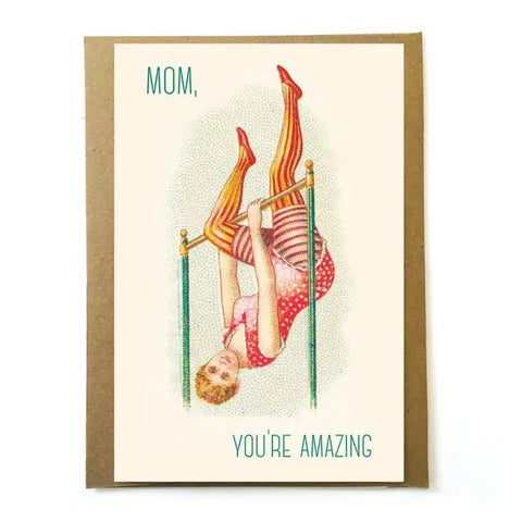 Vintage Acrobat Mother's Day Card Vintage Acrobat Mother's Day Card