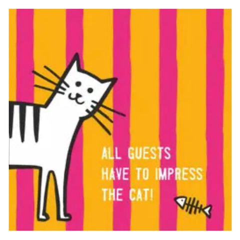 Impress the Cat Cocktail Napkins Impress the Cat Cocktail Napkins