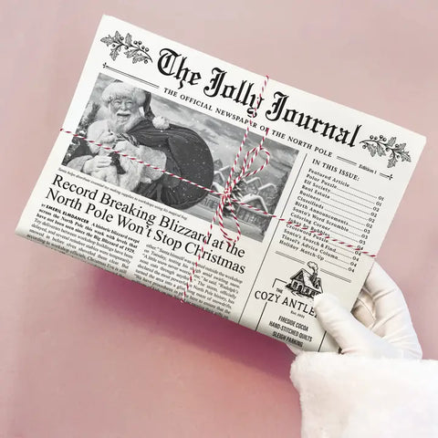 Christmas Newspaper Gift Wrap - 4 Pack Christmas Newspaper Gift Wrap - 4 Pack