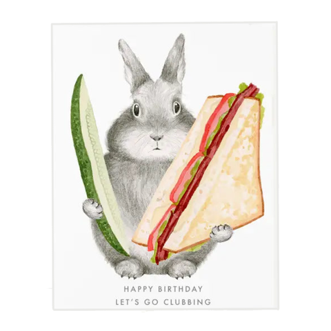 Lets Go Clubbing Birthday Card Lets Go Clubbing Birthday Card