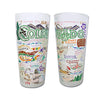 State of Colorado Frosted Glass Tumbler