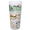 State of Colorado Frosted Glass Tumbler
