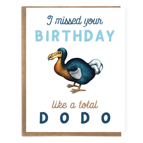 Belated Birthday Dodo Card Belated Birthday Dodo Card