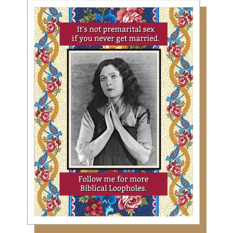 Premarital Sex Card Premarital Sex Card