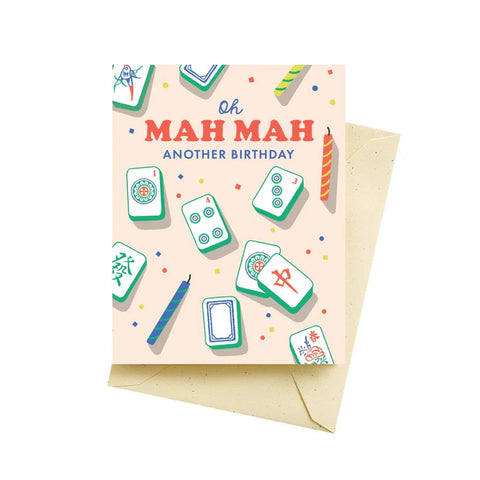 Mahjong Birthday Card Mahjong Birthday Card