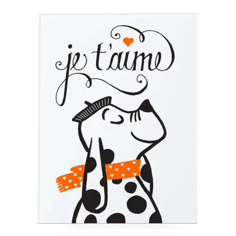 Je t'aime Card Je t'aime Card