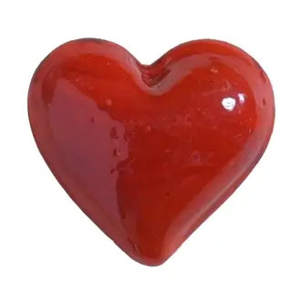 Glass Red Heart Glass Red Heart