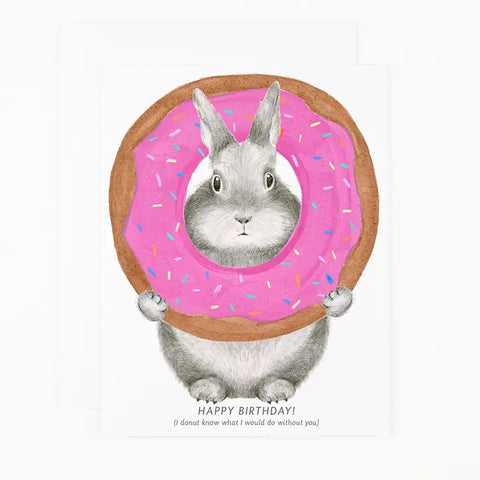Bunny Donut Card Bunny Donut Card
