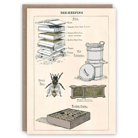 Beekeeping Greeting Card Beekeeping Greeting Card