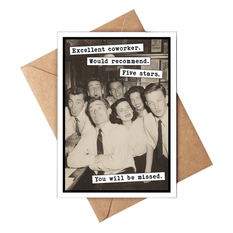 Excellent Co-worker Card Excellent Co-worker Card