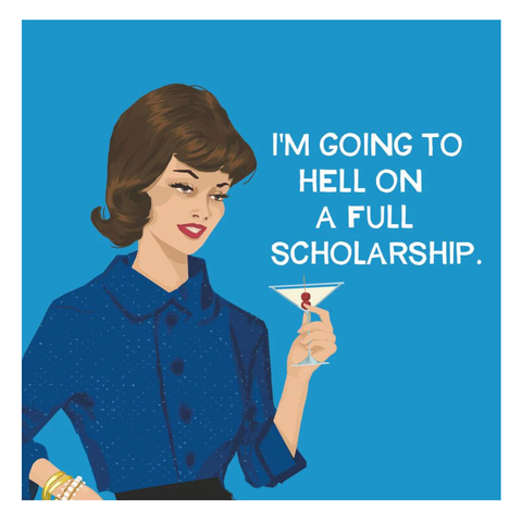 Going to Hell Cocktail Napkins Going to Hell Cocktail Napkins