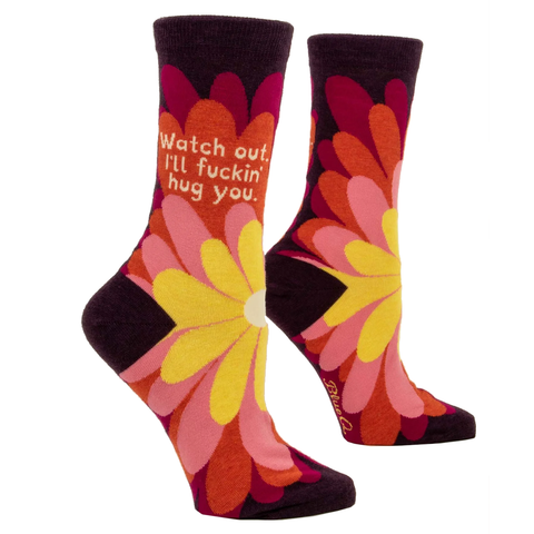 Women's Crew Socks - I'll Fucking Hug You Women's Crew Socks - I'll Fucking Hug You