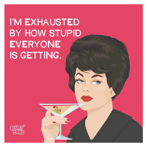 I'm Exhausted Cocktail Napkins I'm Exhausted Cocktail Napkins