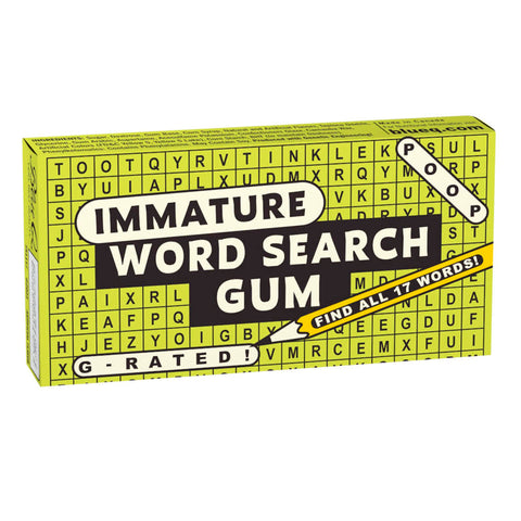 Immature Word Search Gum Immature Word Search Gum