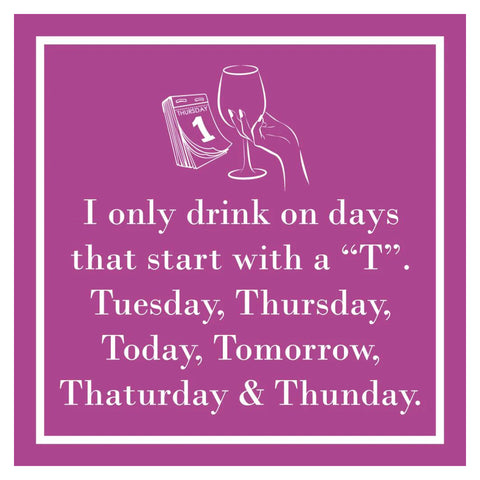 I Only Drink Cocktail Napkins I Only Drink Cocktail Napkins