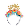 It's My Fucking Birthday Headband - Multi Colors