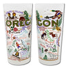 State of Oregon Frosted Glass Tumbler