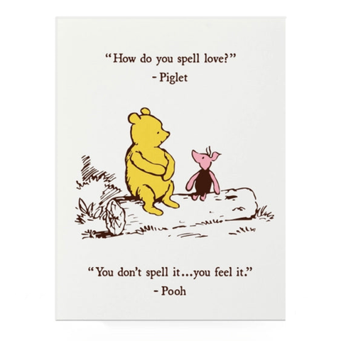 Pooh Love Card Pooh Love Card