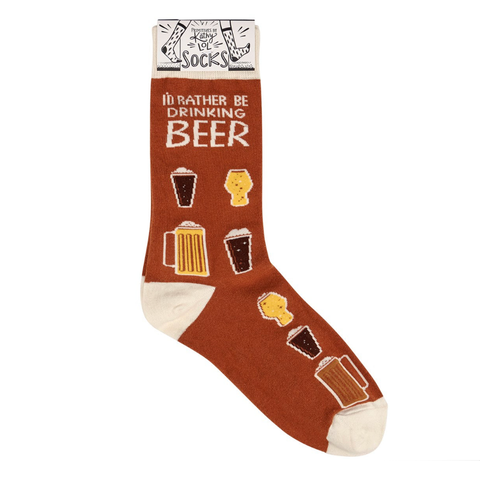 Socks - I'd Rather Be Drinking Beer Socks - I'd Rather Be Drinking Beer