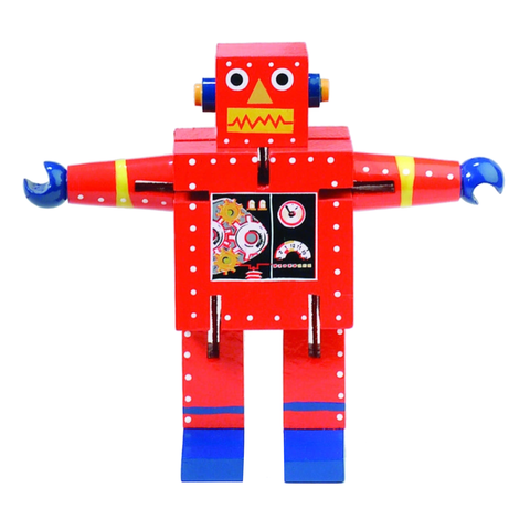 Wooden Robot - Red Wooden Robot - Red