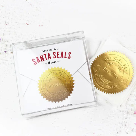 Santa Seals - Holiday Stickers Santa Seals - Holiday Stickers