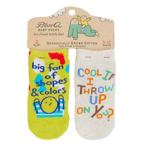 Baby Socks - Shapes, Colors/Throw Up Baby Socks - Shapes, Colors/Throw Up