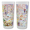 State of Texas Frosted Glass Tumbler