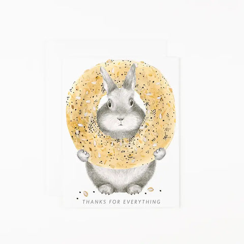 Everything Bagel Bunny Card Everything Bagel Bunny Card