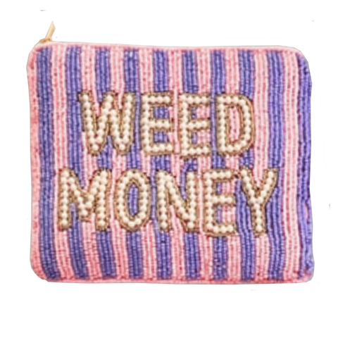 Weed Money Coin Purse - Striped Weed Money Coin Purse - Striped
