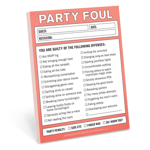 Party Foul Nifty Notes Party Foul Nifty Notes