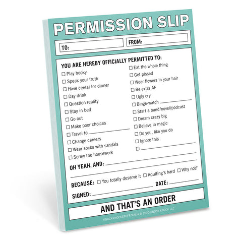 Permission Slip Nifty Notes Permission Slip Nifty Notes