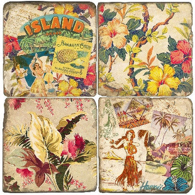 Hawaiiana Drink Coasters Hawaiiana Drink Coasters
