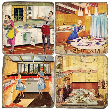 Retro Kitchen Drink Coasters Retro Kitchen Drink Coasters