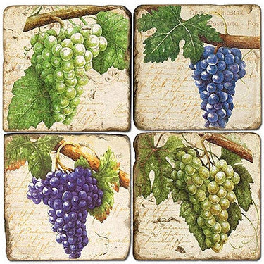 Grape Cluster Drink Coasters Grape Cluster Drink Coasters