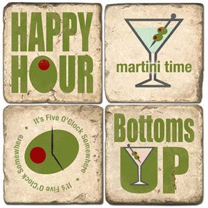 Happy Hour Drink Coasters Happy Hour Drink Coasters