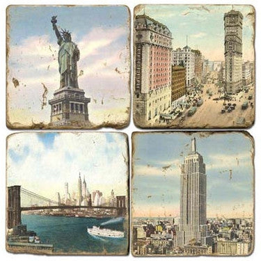 New York City Scenic Drink Coasters New York City Scenic Drink Coasters
