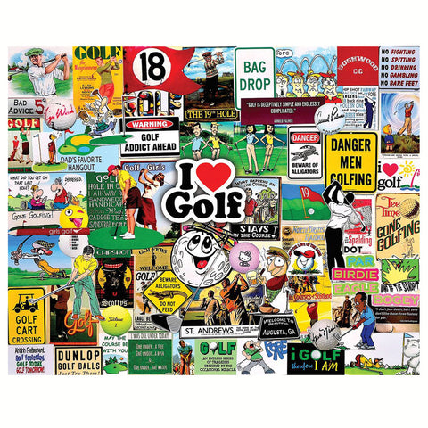 I Love Golf Jigsaw Puzzle I Love Golf Jigsaw Puzzle